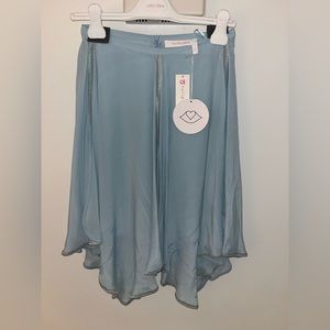NEW W TAGS See by Chloe sky blue skirt silk